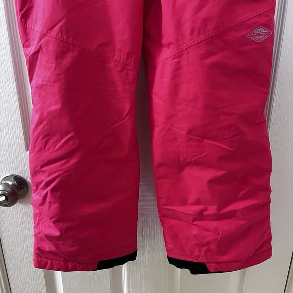 Columbia Omni-Tech Bugaboo Snow Pants Waterproof Insulated Pink Girls Size 10-12 - Picture 13 of 16